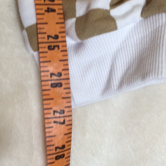 Forever 21 checkered Long Sleeve Crop Hoodie with matching Sweat Pants - Picture 9 of 13